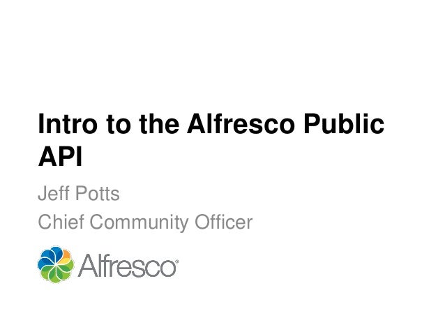 alfresco developer guide by jeff potts